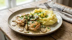 Hähnchen in cremiger Pilzsauce: Ein einfaches Gericht mit Restaurant-Flair